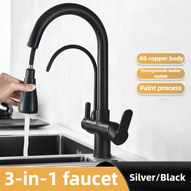 Commercial Kitchen Faucet - Grifo de cocina comercial con rociador