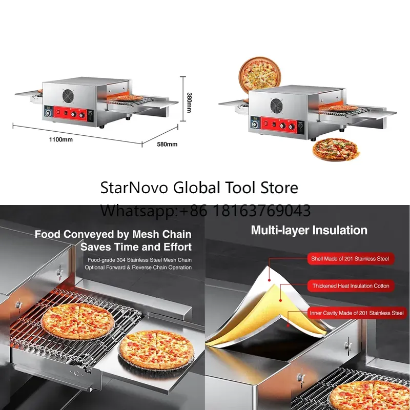 Pizza Conveyor Oven - Horno de Pizza con Cinta Transportadora