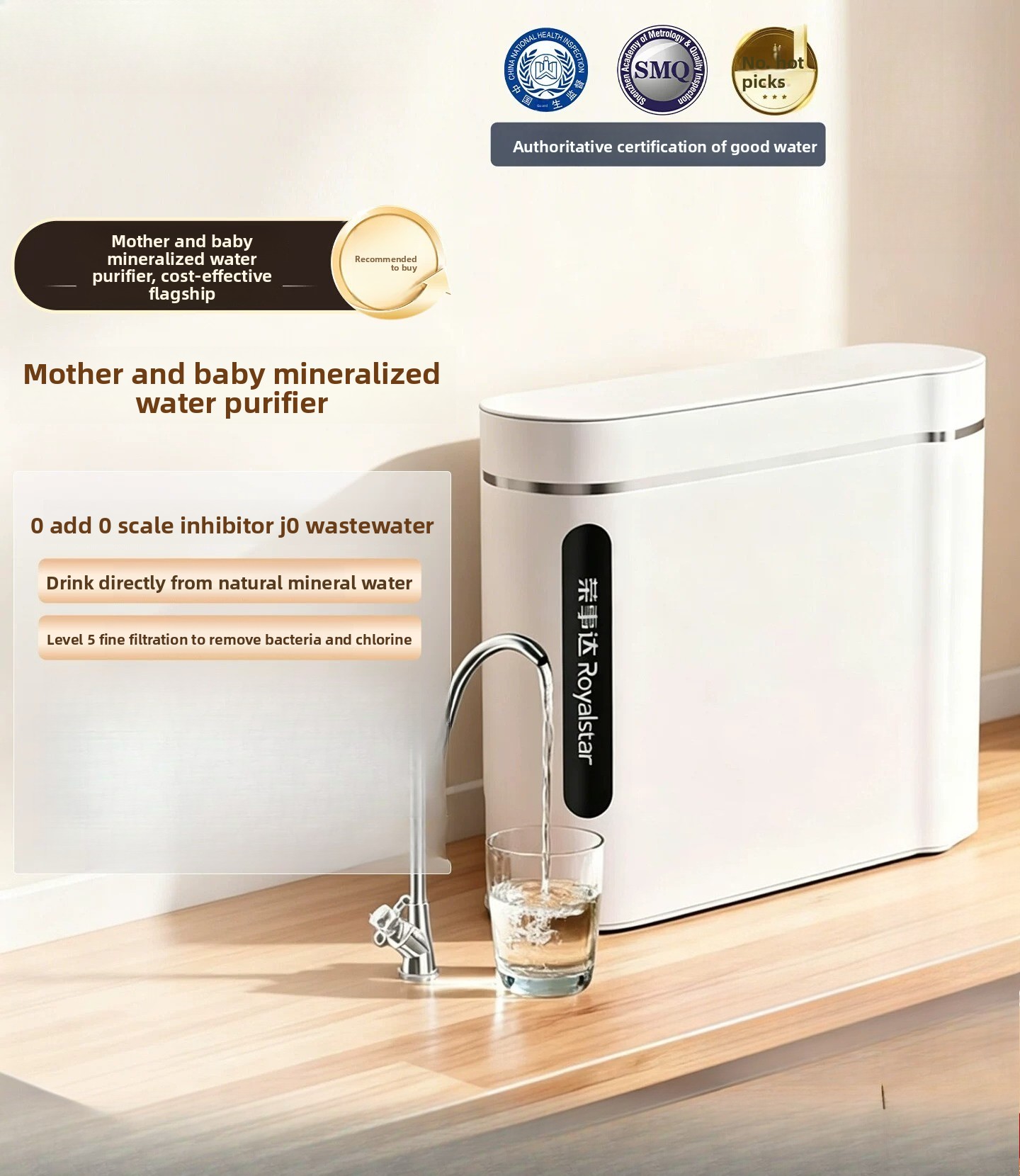 Commercial Kitchen Faucet - Purificador de Agua para Cocina, Prefiltro