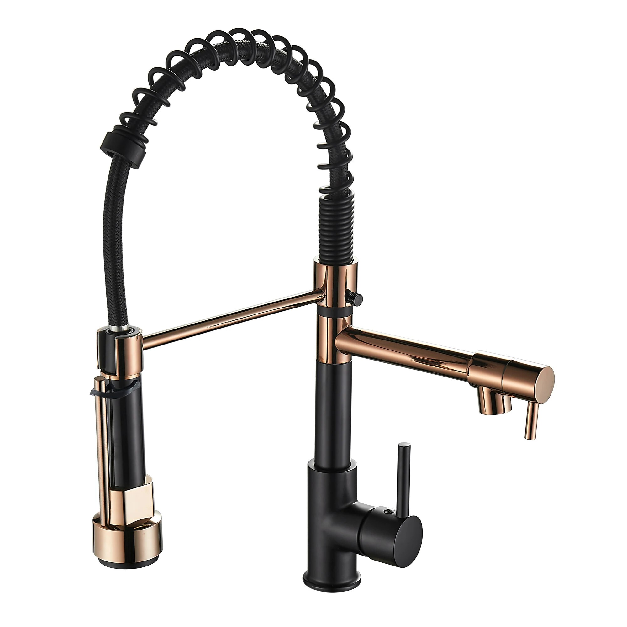 Commercial Kitchen Faucet - Grifo de cocina con rociador desplegable,