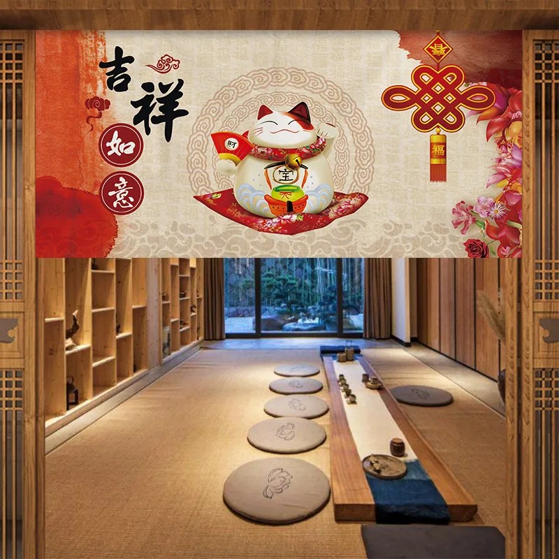 Commercial Kitchen Ceiling - Cortina Japonesa Noren VIKAMA con Diseño