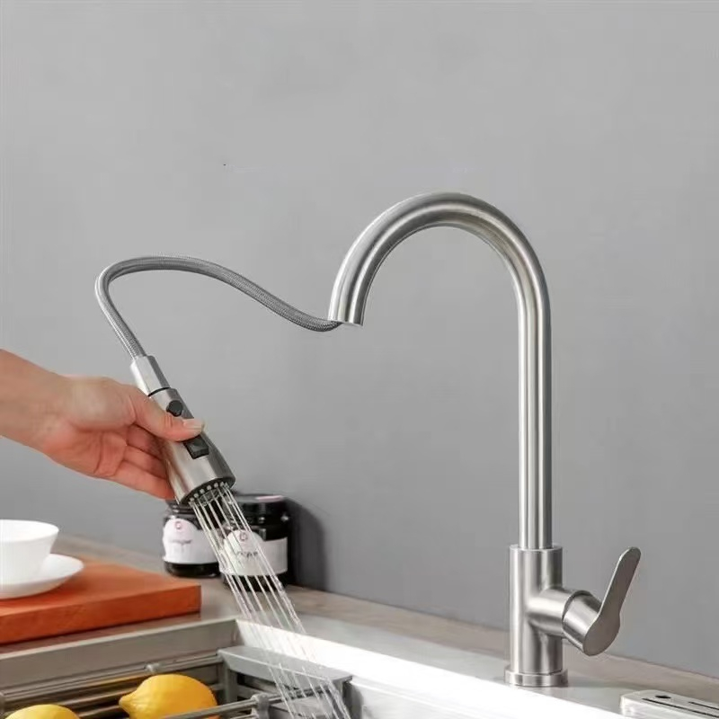 Grifo de cocina extraíble, níq - Commercial Kitchen Faucet reseña y precio