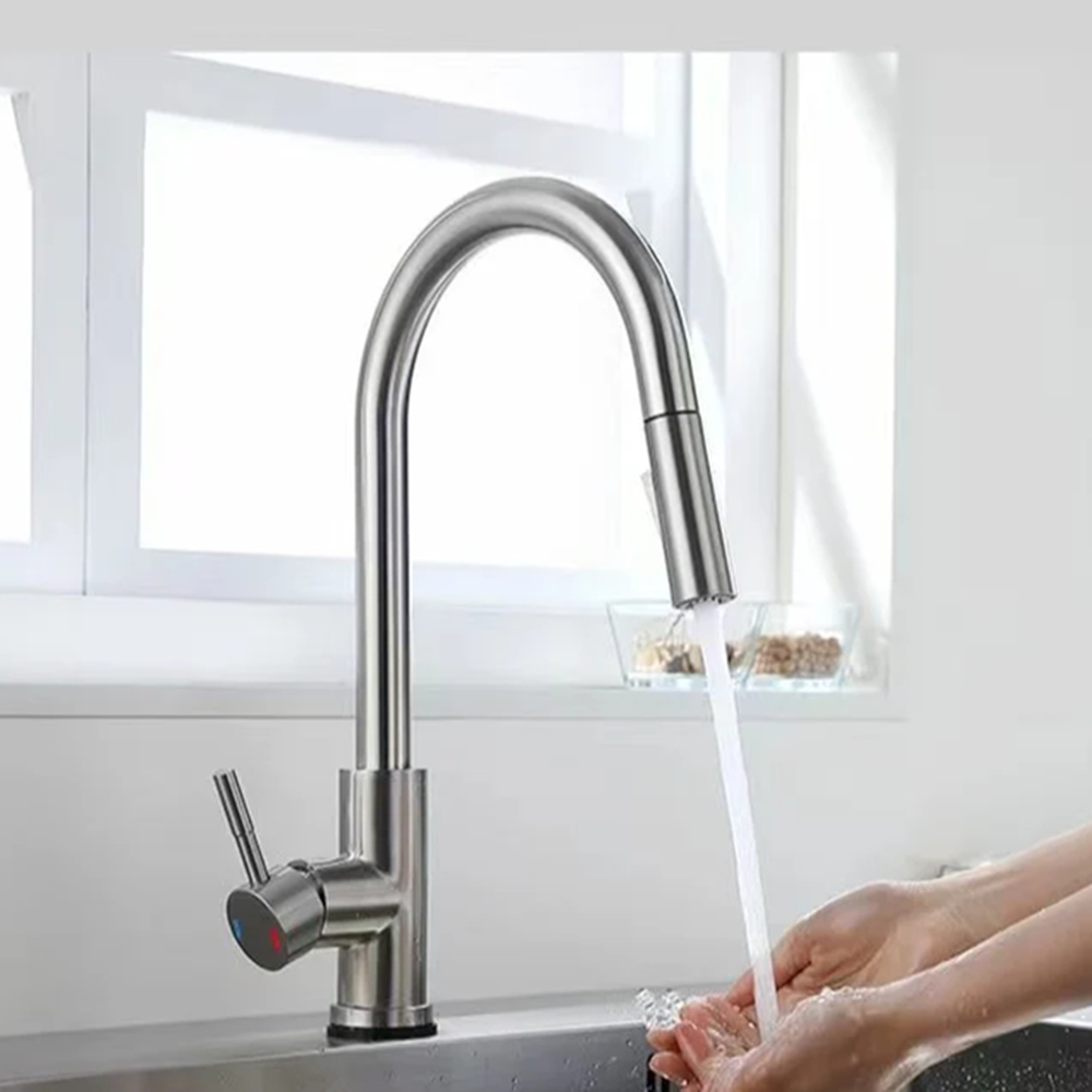 Grifo de cocina extraíble, níq - Commercial Kitchen Faucet reseña y precio