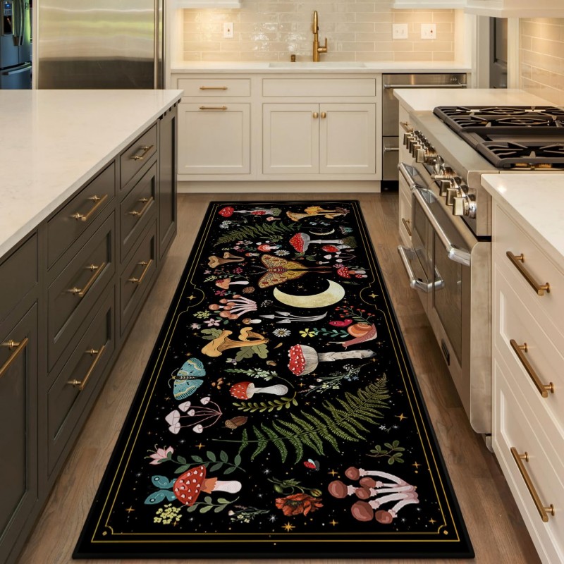 Alfombra persa con diseño flor - Commercial Kitchen Background reseña y precio