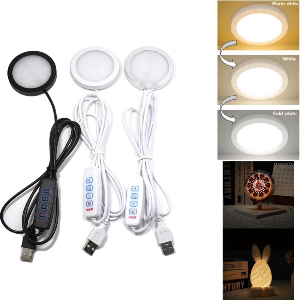 Puck de luz USB ajustable de 3 - Commercial Kitchen Lights reseña y precio