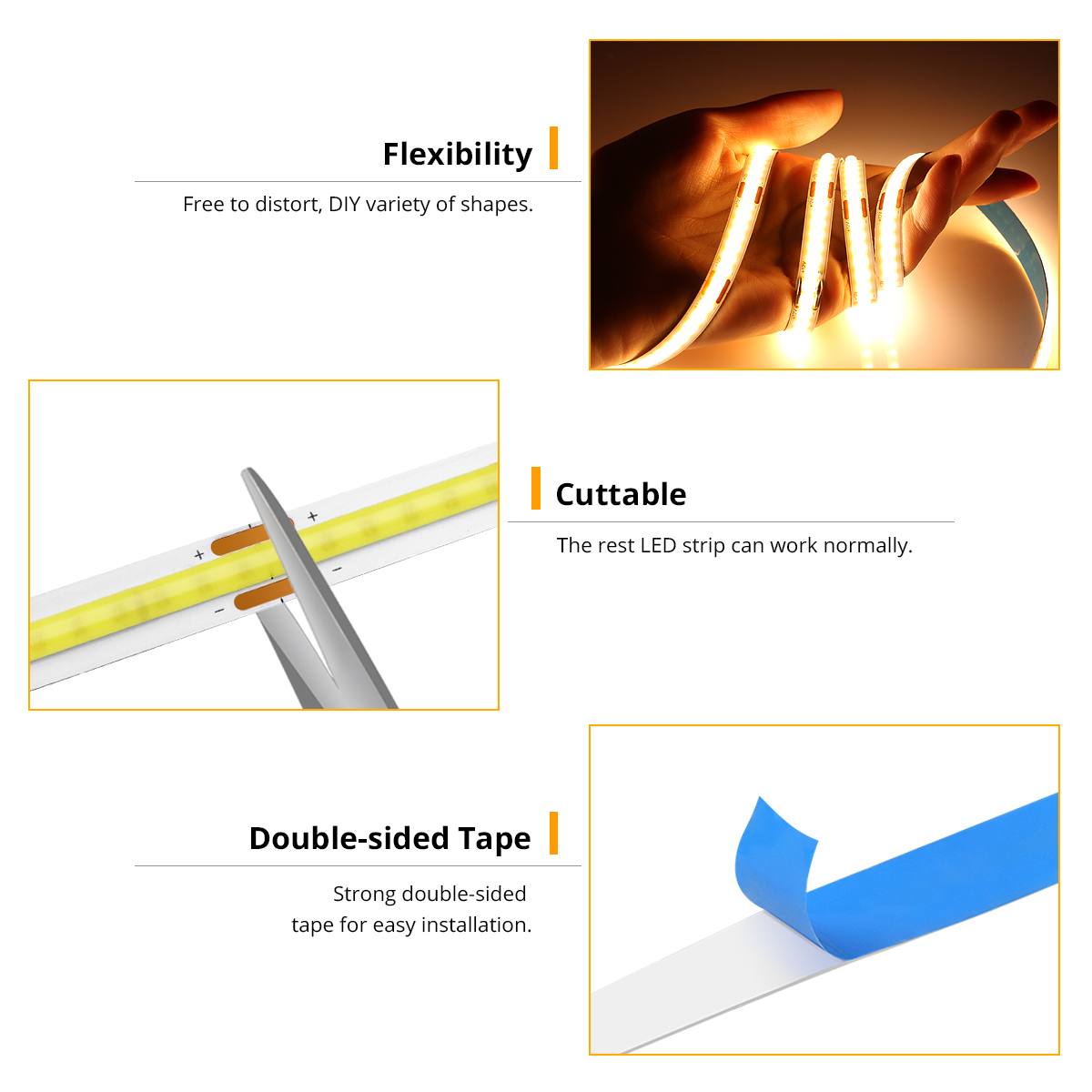 Tira COB de luz LED USB DC5V p - Commercial Kitchen Lights reseña y precio