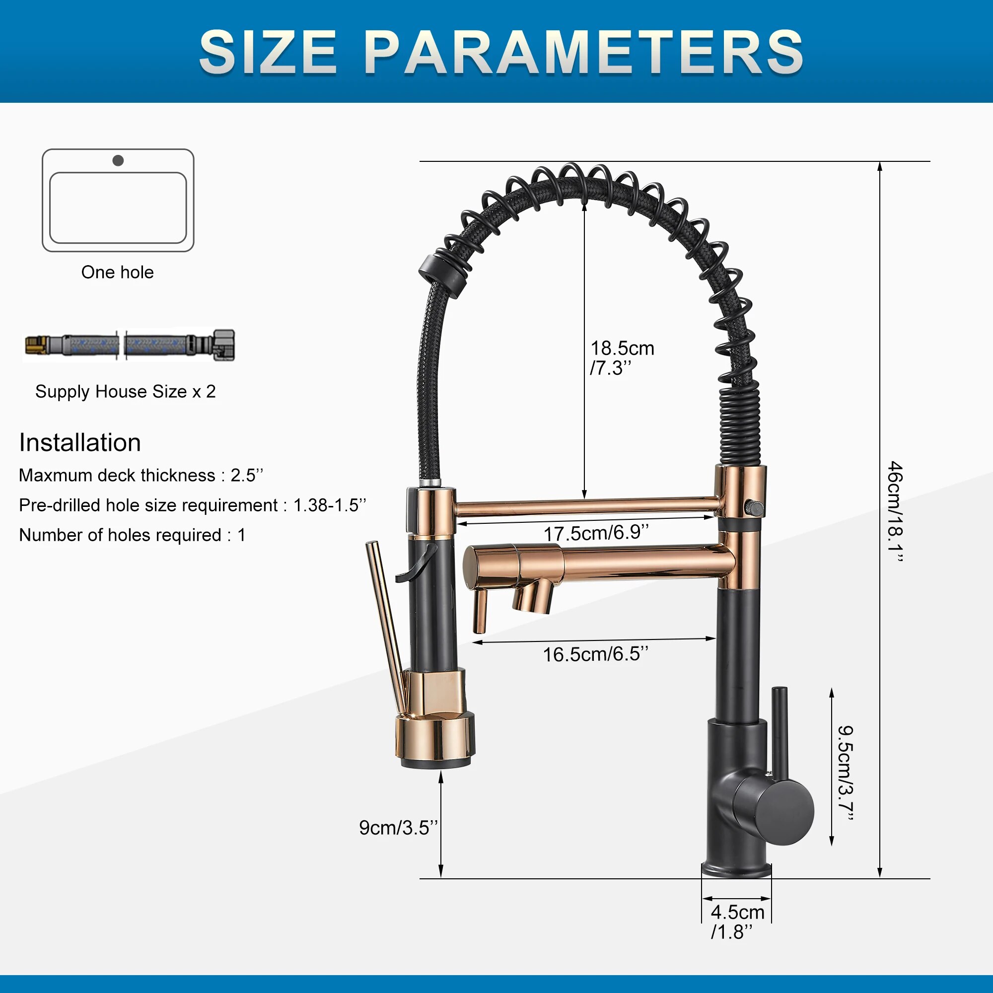 Grifo de cocina con rociador d - Commercial Kitchen Faucet reseña y precio