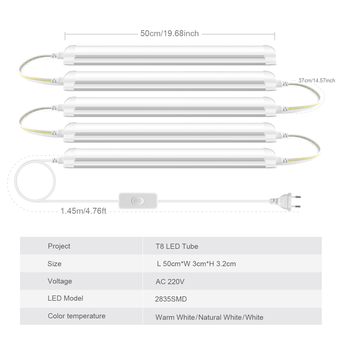 AC220V Enchufe UE T8 Tubo de l - Commercial Kitchen Ceiling reseña y precio