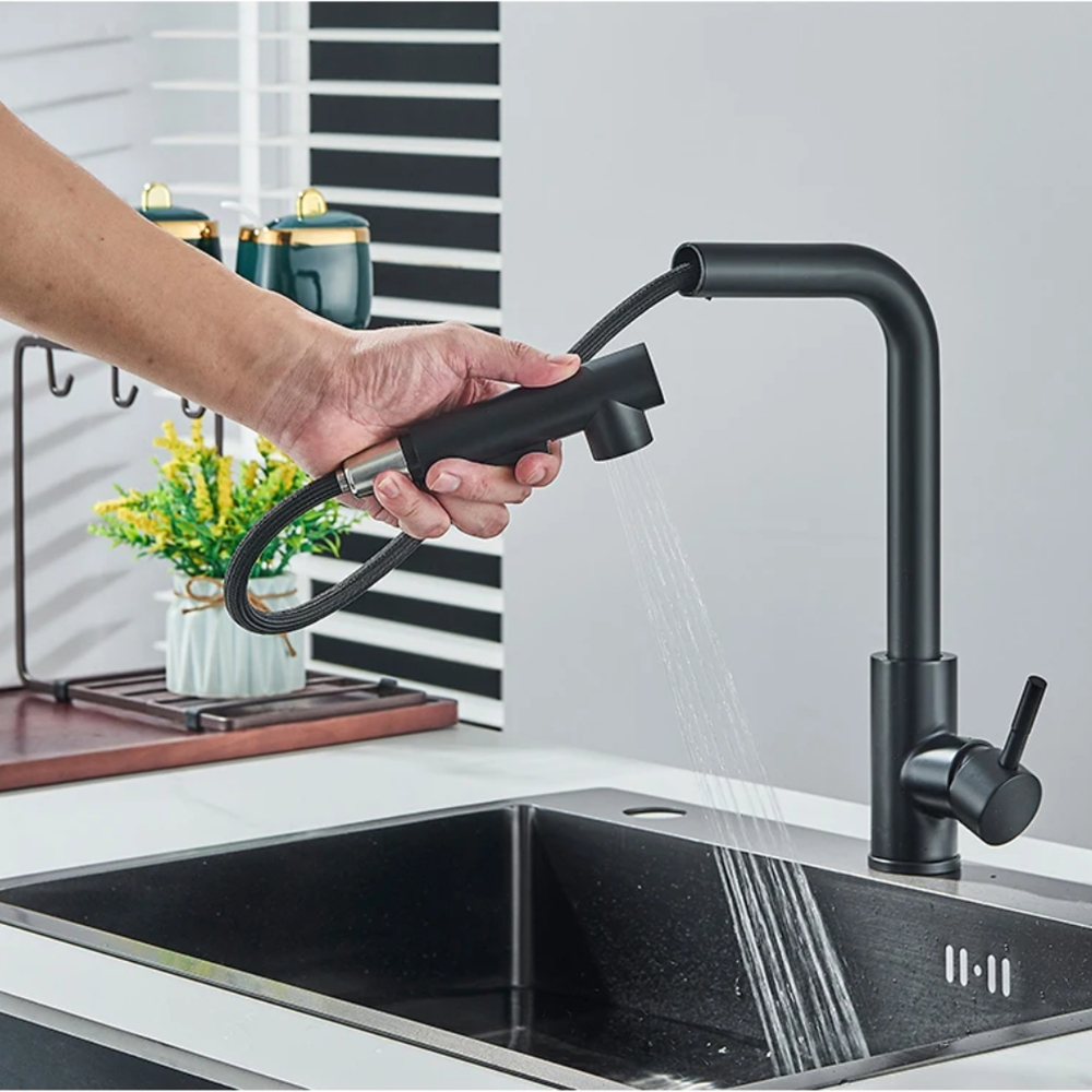 Grifo extraíble de cocina de a - Commercial Kitchen Faucet reseña y precio